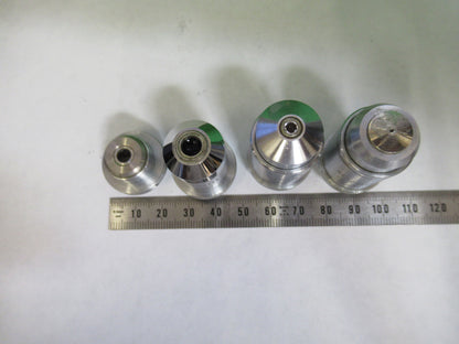 Lot Ernst Leitz Germany Objective 3.5X 10X 45X 100X Microscope Part