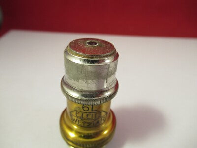 ANTIQUE ERNST LEITZ GERMANY OBJECTIVE 45X OPTICS MICROSCOPE PART AS PIC &8-B-62
