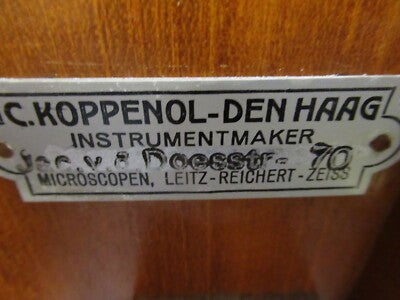 Carl Zeiss AG Empty Wood Cabinet 1800's Microscope Part