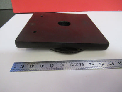 BAUSCH LOMB STAGE TABLE antique MICROSCOPE PART AS PICTURED  S3-B-89