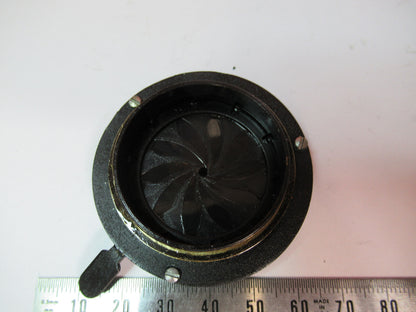 BAUSCH LOMB ANTIQUE DIAPHRAGM IRIS BRASS MICROSCOPE PART AS PICTURED  S3-B-91