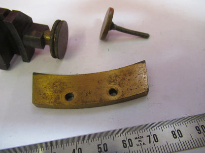 ANTIQUE BRASS LOT VERY OLD SCOPES MICROSCOPE PART AS PICTURED S3-B-07