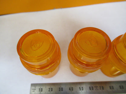 LOT 3 EA PLASTIC AO EMPTY CANS AMERICAN OPTICS MICROSCOPE AS PICTURED X6-A-04