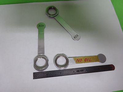 MICROSCOPE PART OBJECTIVE HOLDER LOT OPTICS AS IS BIN#Y6-E-22