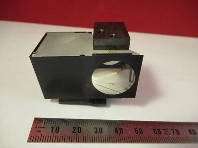 Optical Glass Prism Olympus Japan Head Microscope Part Optics AS Pic