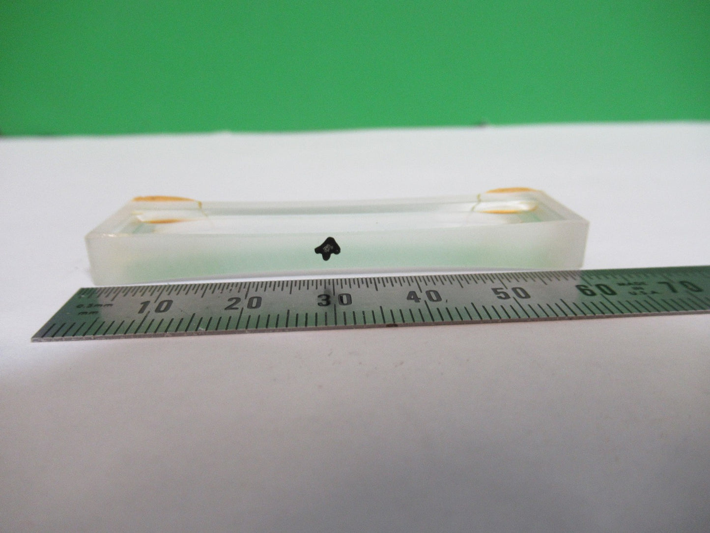 OPTICAL GLASS RECTANGULAR Bi CC CONCAVE LENS LASER OPTICS AS PICTURED 98-A-03