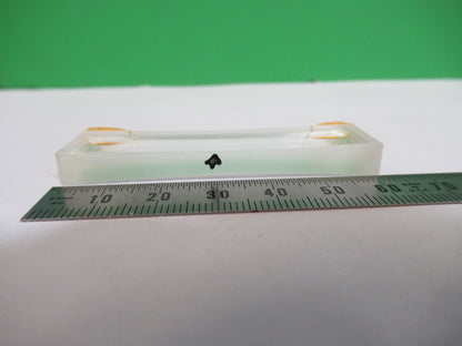 OPTICAL GLASS RECTANGULAR Bi CC CONCAVE LENS LASER OPTICS AS PICTURED 98-A-03