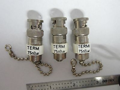 LOT 3 EA 75 OHMS TERMINATION RF MICROWAVE FREQUENCY BIN#F3-66
