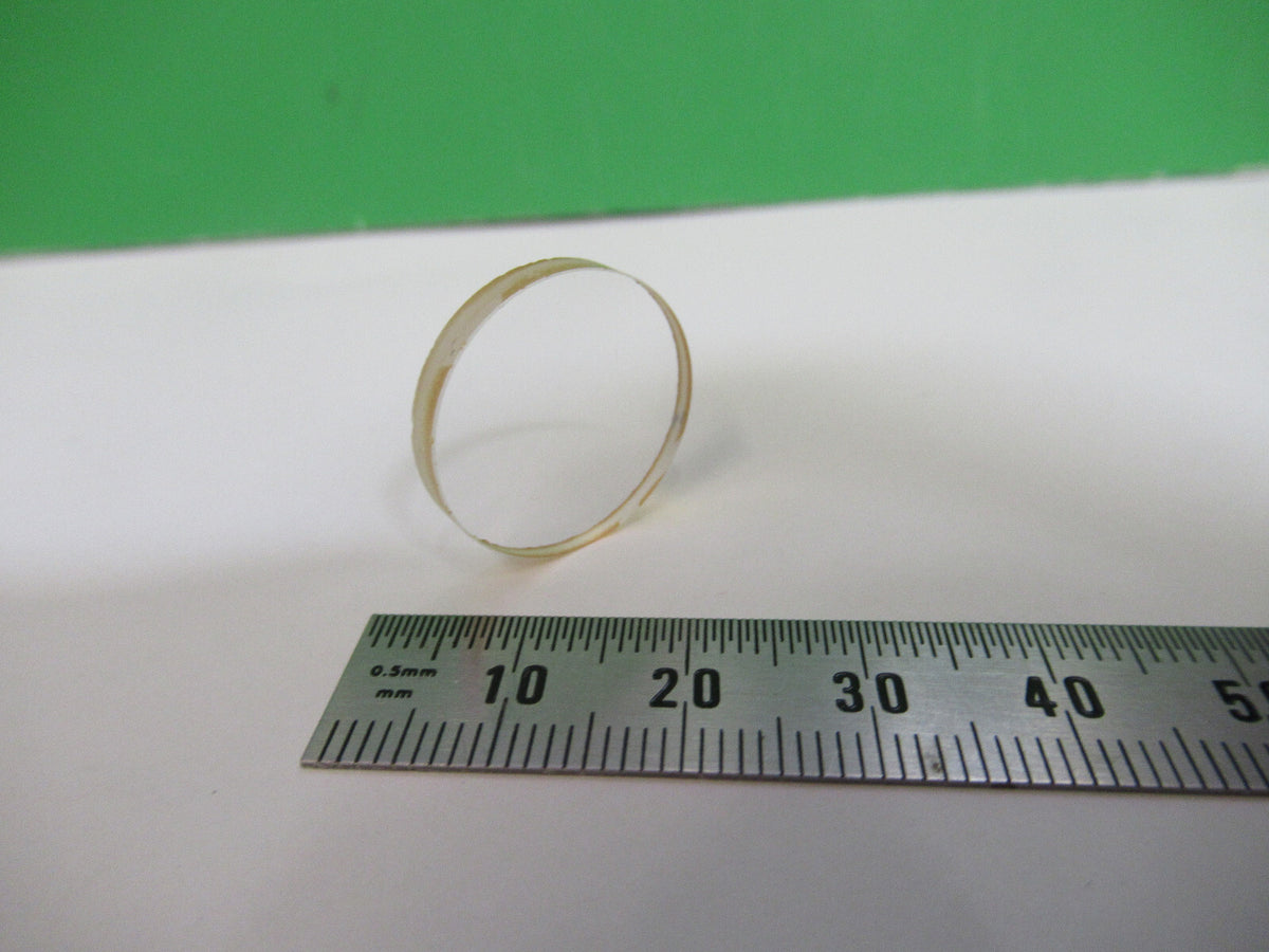 FLAT OPTICAL LENS BK7 GLASS 20mm DIAMETER OPTICS AS PICTURED X4-A-51