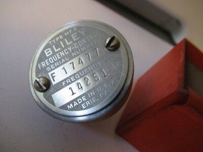 BLILEY ELECTRIC VINTAGE QUARZKRISTALL HF2 FREQUENZ 14251KC WIE ABGEBILDET 9-FT-64