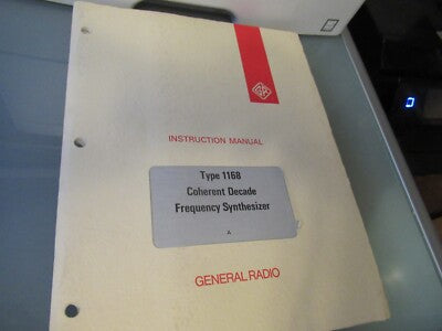 Vintage Manual General Radio 1168 Frequency Synthesizer 1971
