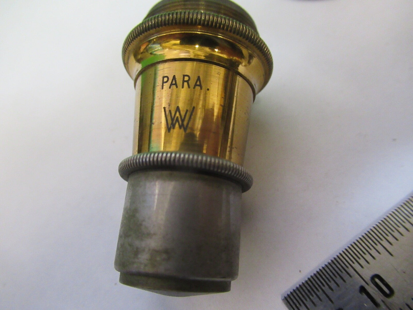 ANTIQUE WATSON UK OBJECTIVE PARA 1/8 LENS OPTICS MICROSCOPE PART  F8-B-19