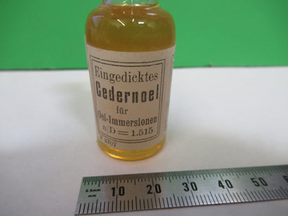 Leizt Wetzlar Cedern Oel Antique Bottle Microscope Part