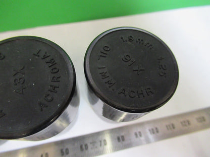 SPENCER AO EMPTY PLASTIC OBJECTIVE CANS MICROSCOPE PART AS PICTURED Z7-FT-72