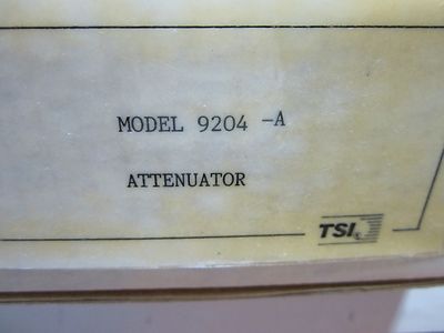 OPTICAL ATTENUATOR TSI 9204-A LASER OPTICS BIN#G8-L-01