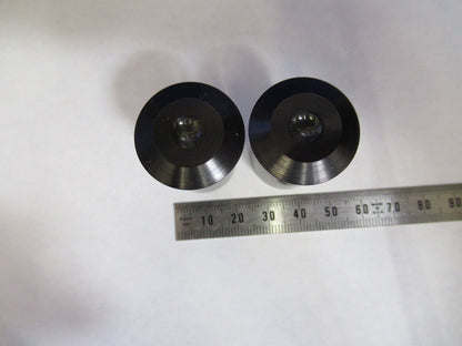 Antique Brass Pair Eyepiece 10X Bl Graf Apco Microscope Part