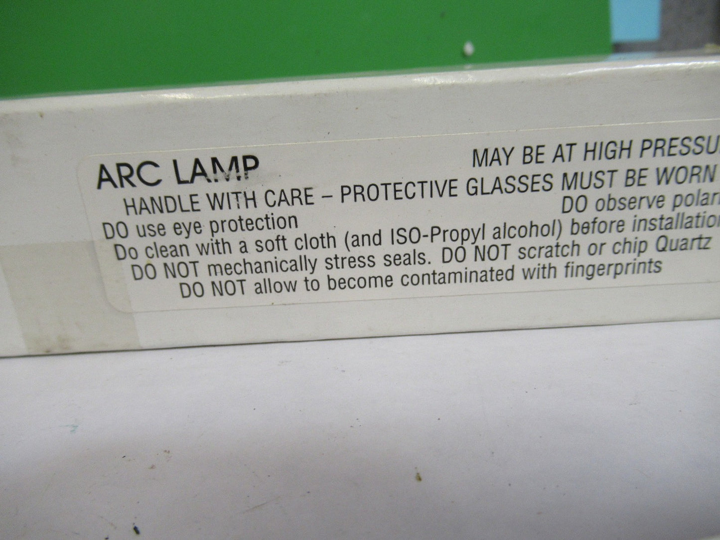 ARC LAMP FLASHLAMP LASER SYSTEM 120012-A CW AS PICTURED W3-C-05