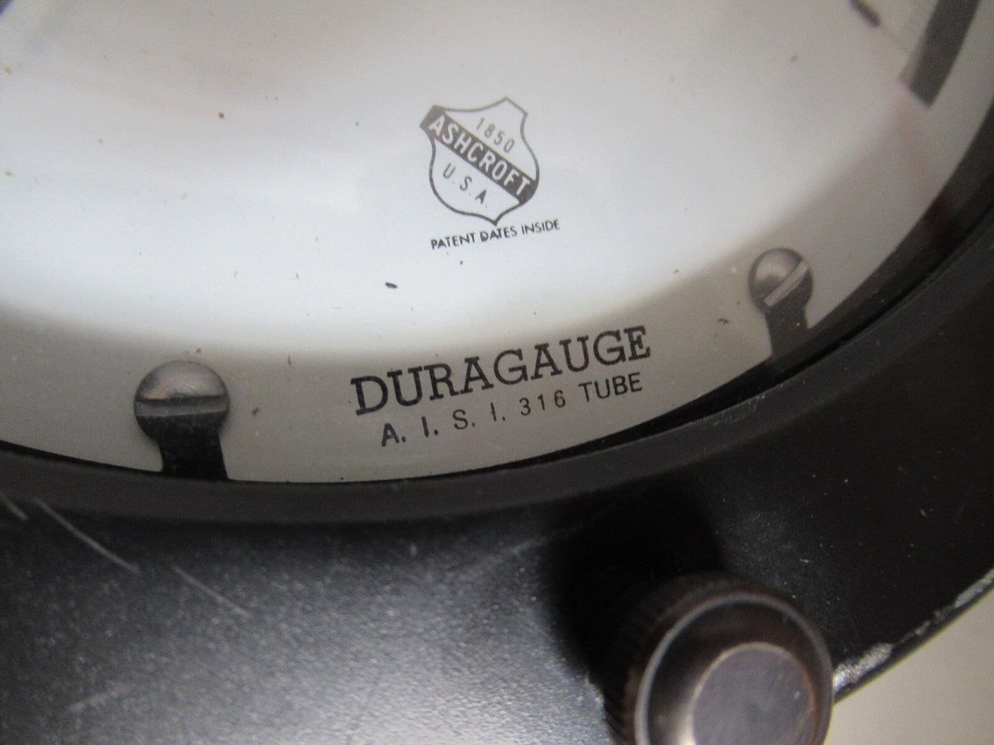 Huge Duragauge Manometer Pressure 600 Psi or Vacuum