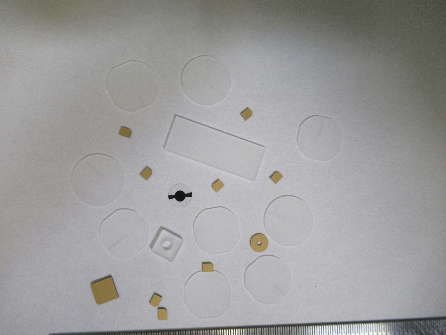 Lot Blanks Piezoelectric Quartz Crystal X-y-cut Gold Coated Piezo Sensor