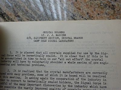 Very Rare 1944 Frequency Control Symposium Proceedings Wwii Era