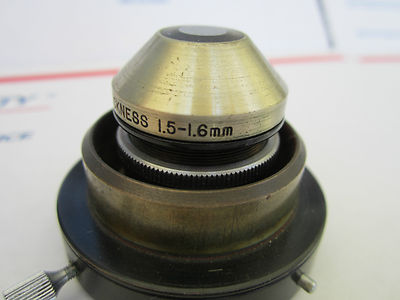 MICROSCOPE PART PARABOLOID CONDENSER SLIDE THICKNESS 1.5-1.6 mm OPTICS DWR#1B ii