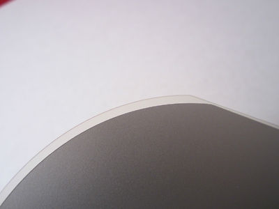 RARE SAPPHIRE WAFER COATED WITH PLATINUM + BST tunable capacitor , as is BIN#1C