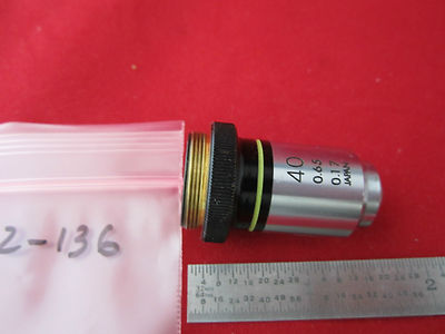 Microscope Objective Optics Olympus Japan 40X