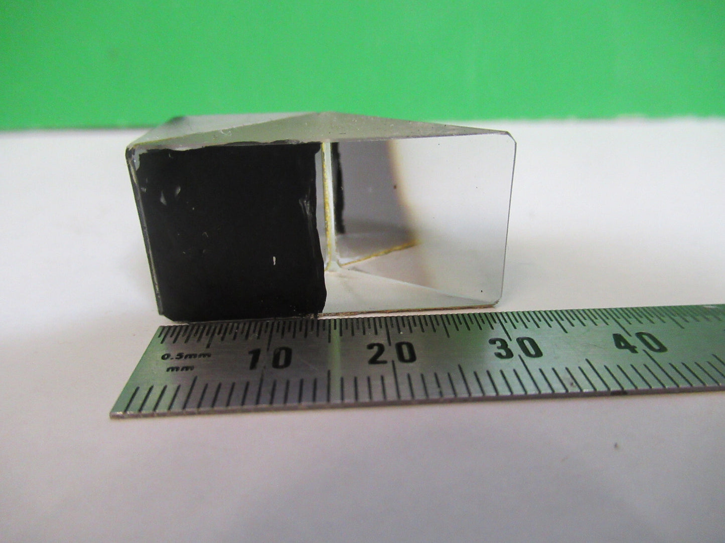BAUSCH LOMB GLASS PRISM OPTICS MICROSCOPE OPTICAL PART AS PICTURED 98-A-15