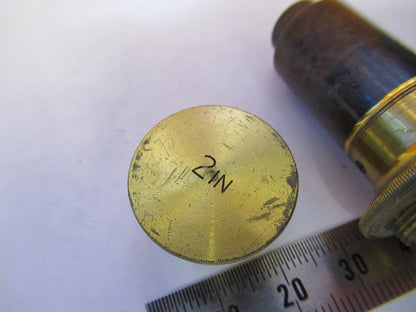 BECK ENGLAND OBJECTIVE LENS ANTIQUE OPTICS MICROSCOPE PART AS PICTURED Y2-A-76