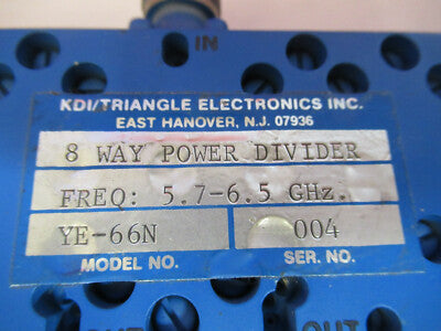 KDI TRIANGLE ELECTRONICS DIVIDER GHz RF MICROWAVE FREQUENCY DEVICE &B3-B-03