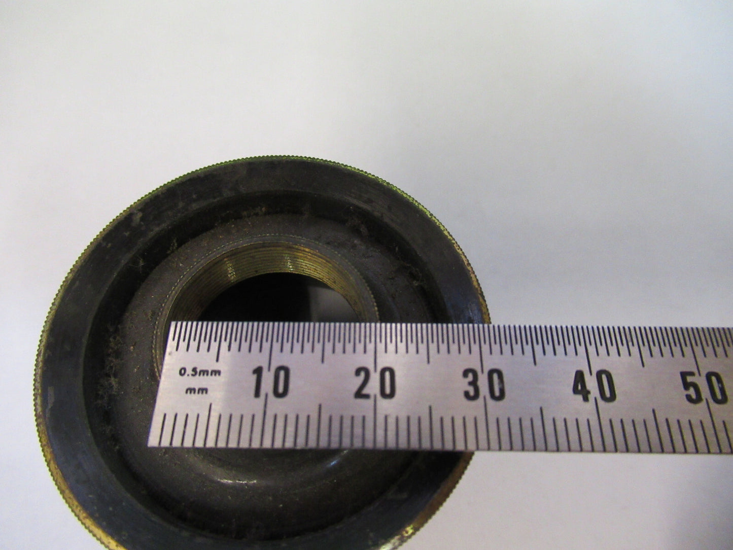 Antique Brass Condenser Fixture England Microscope Part