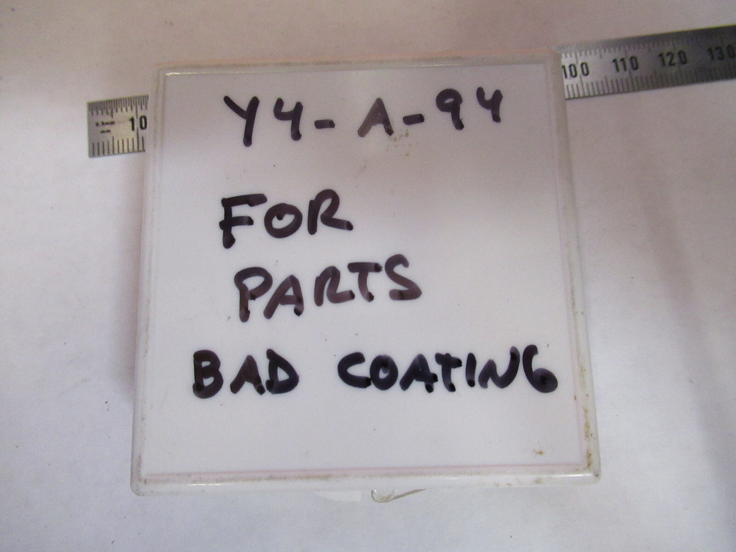 OPTICAL ex-NASA  BAD COATED LENS PRO LASER OPTICS AS PICTURED Y4-A-94