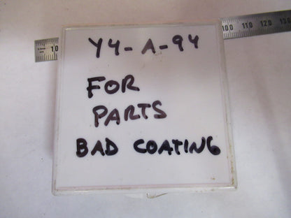 OPTICAL ex-NASA  BAD COATED LENS PRO LASER OPTICS AS PICTURED Y4-A-94