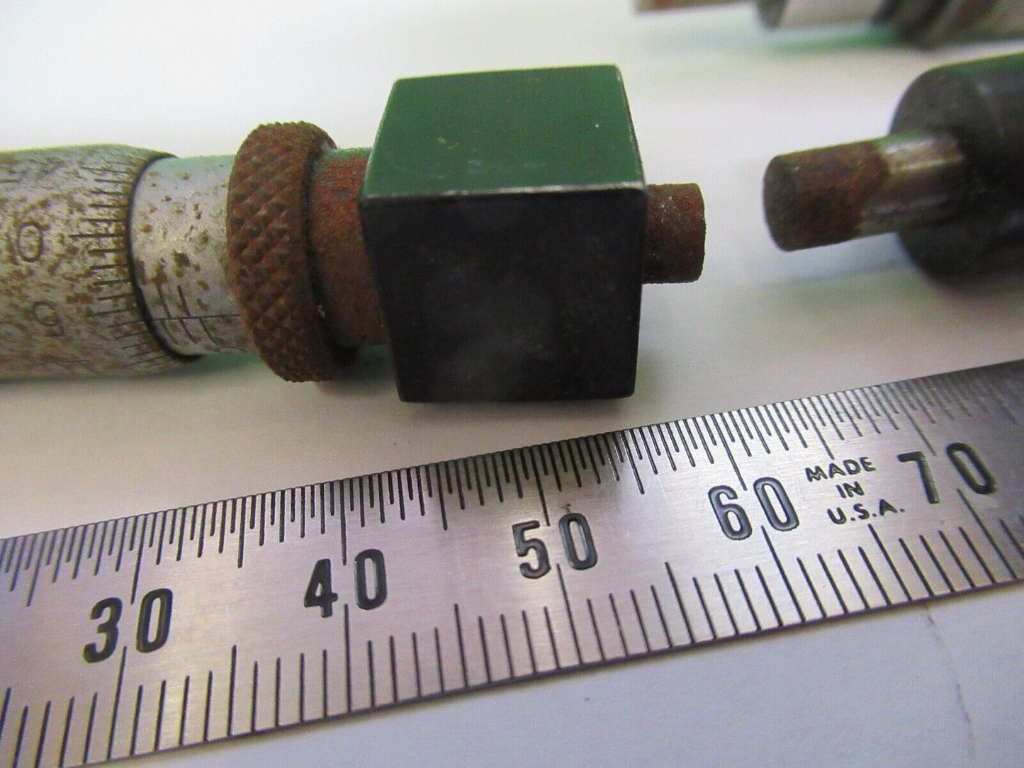 FOR PART or REPAIR LOT MICROMETER STARRETT FEINMEYER they move fine  z1-b-40