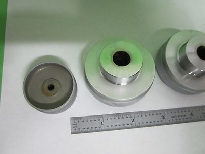 MICROSCOPE PART POLYVAR REICHERT LEICA SET OF KNOBS LOT 4 EA AS IS BIN#S6-12