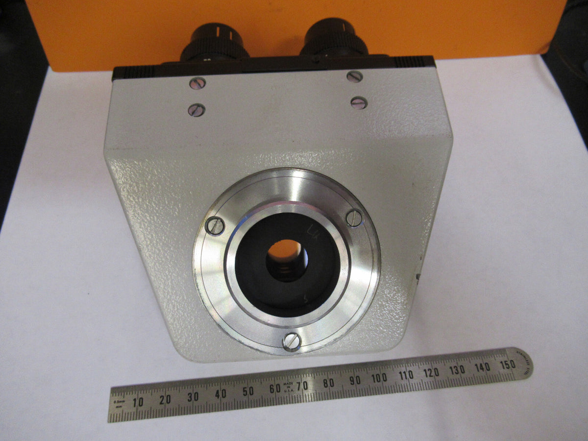 LEITZ GERMANY BINOCULAR HEAD LABORLUX MICROSCOPE PART AS PICTURED Y3-A-100