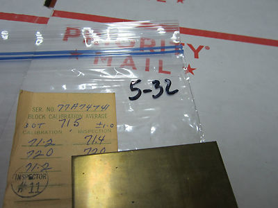 METROLOGY INSPECTION ROCKWELL HARDNESS TEST STANDARD BIN#5-32