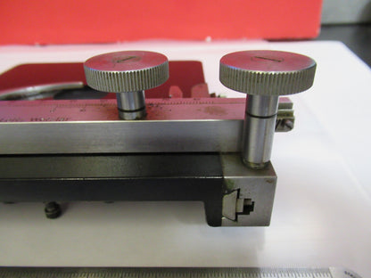 LEITZ GERMANY WETZLAR XY STAGE TABLE CLIPS MICROSCOPE PART AS PICTURED T9-A-19
