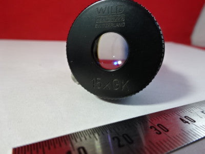 WILD M20 SWISS EYEPIECE OCULAR 15xGK MICROSCOPE PART OPTICS AS IS &S8-B-15