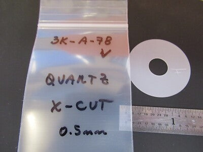 QUARTZ PLATE SINGLE CRYSTAL PIEZOELECTRIC X-CUT PIEZO PART AS PICTURED &3K-A-78
