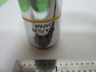Microscope Objective Olympus Japan Ach Achromat 10X Infinity Wyko Dektak