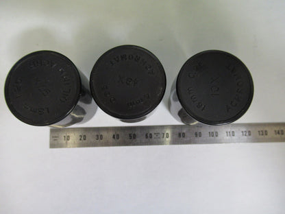 BAUSCH LOMB ANTIQUE LOT PLASTIC EMPTY CANS MICROSCOPE PART AS PICTURED Y4-FT-86