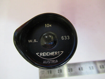 REICHERT AUSTRIA EYEPIECE 10X LENS OCULAR MICROSCOPE PART AS PICTURED 8Y-A-09