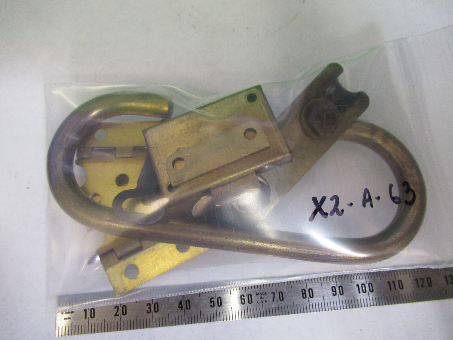 ANTIQUE BAUSCH LOMB LOCK KEY HINGES HANDLE MICROSCOPE PART AS PICTURED X2-A-63