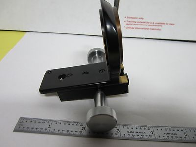 MICROSCOPE CONDENSER  HOLDER WILD BRASS HEERBRUGG SWISS   BIN#N1-W-07