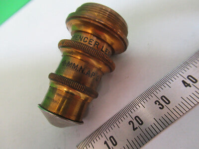 Antique Brass Spencer Lens Co. 62X Lens Objective Microscope Part