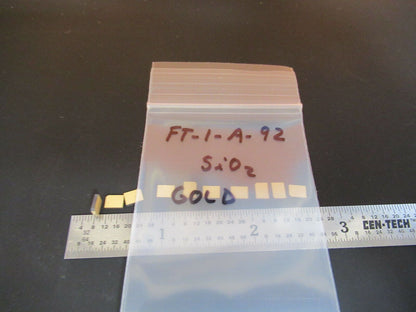 LOT QUARTZ Y-CUT PIEZOELECTRIC BLANKS GOLD PLATED ULTRASONIC SENSOR &FT-1-A-92