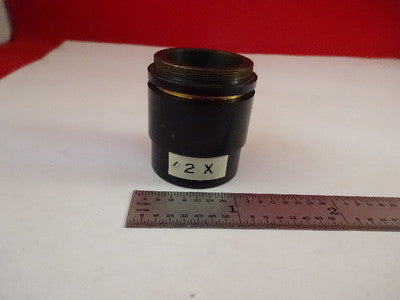 Microscope Part Brass Mounted Objective 2X Optics
