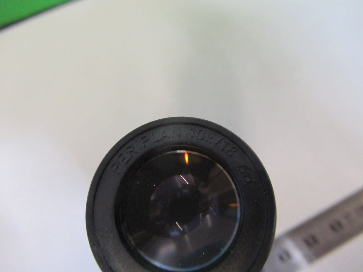 MICROSCOPE EYEPIECE OCULAR LEITZ GERMANY 10X/18 OPTICS as pictured #S2-C-55