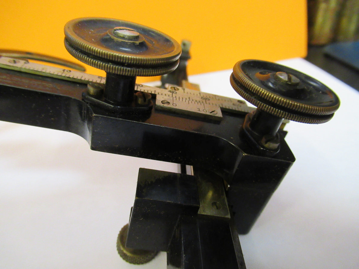 ANTIQUE XY CLIPS STAGE ASSEMBLY BAUSCH LOMB MICROSCOPE PART AS PICTURED Y1-A-03